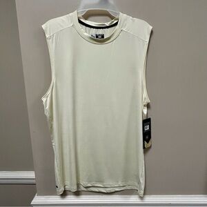 RBX Sz M Men's Cream Sleeveless Shirt NWT